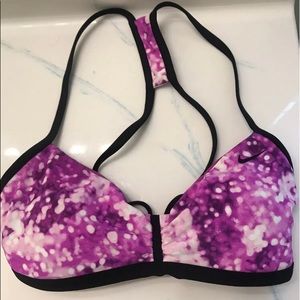 Nike Reversable Tie Dye Bikini Top Pink-White